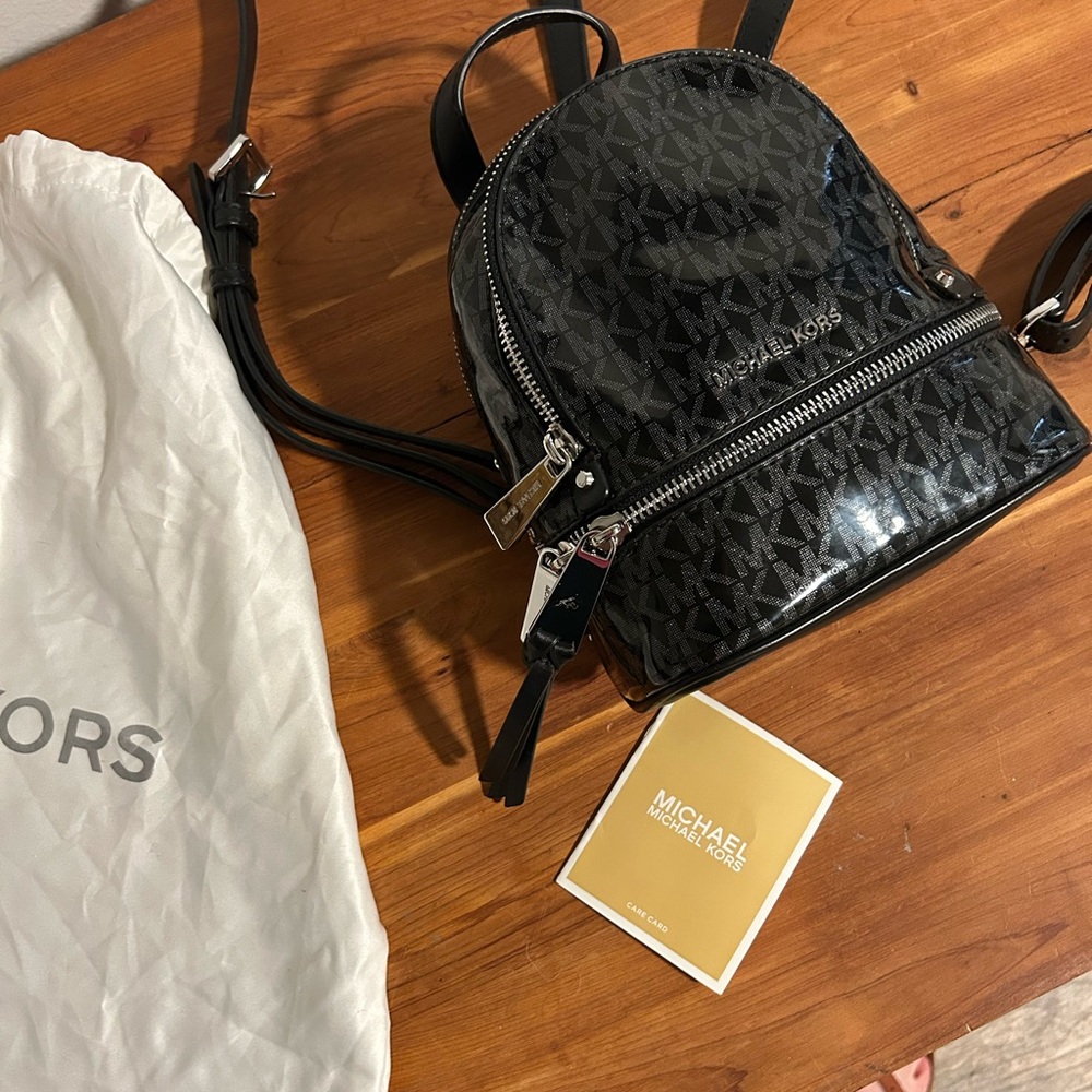 Michael kors small backpack purse